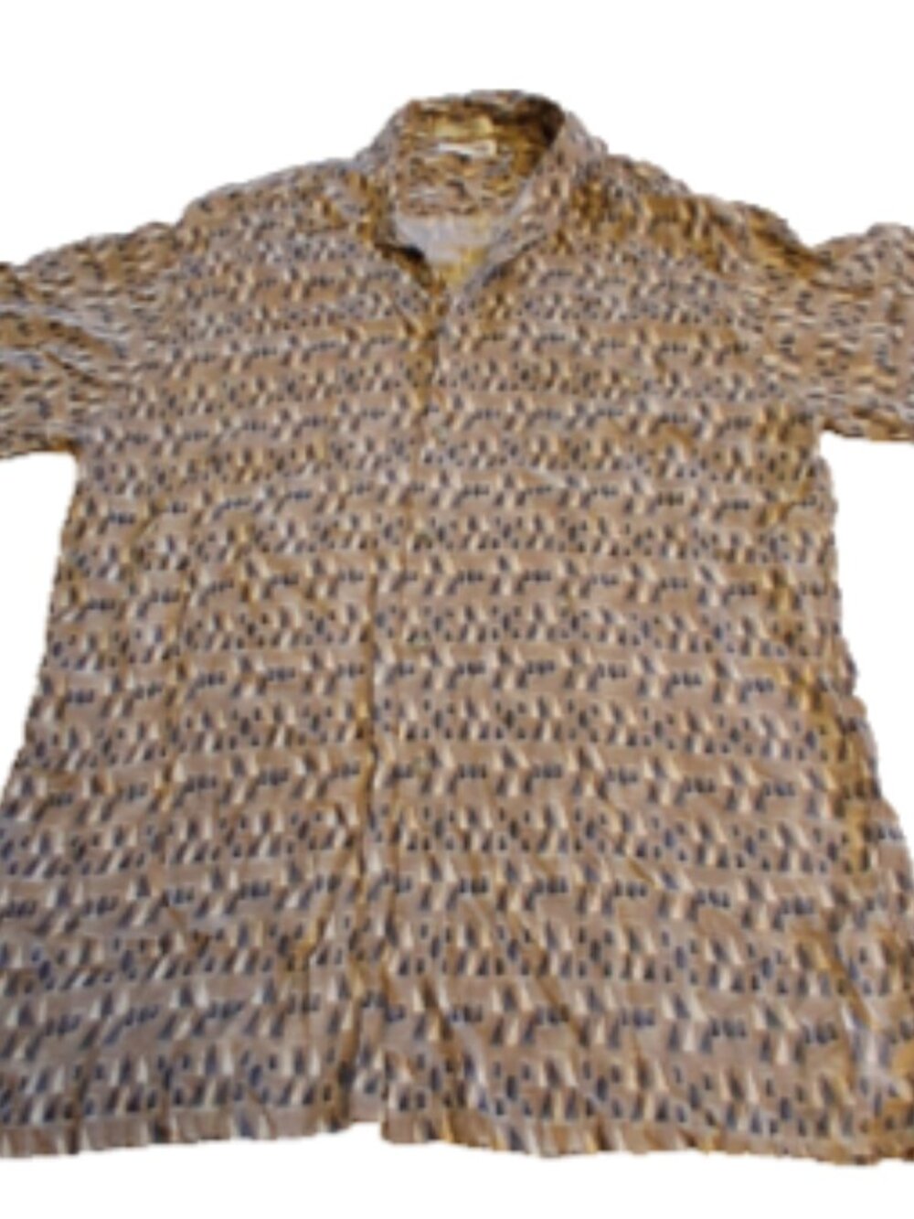 Vintage 90’s Pierre Cardin Men's Size L Multi-color Pocket Button Up Shirt